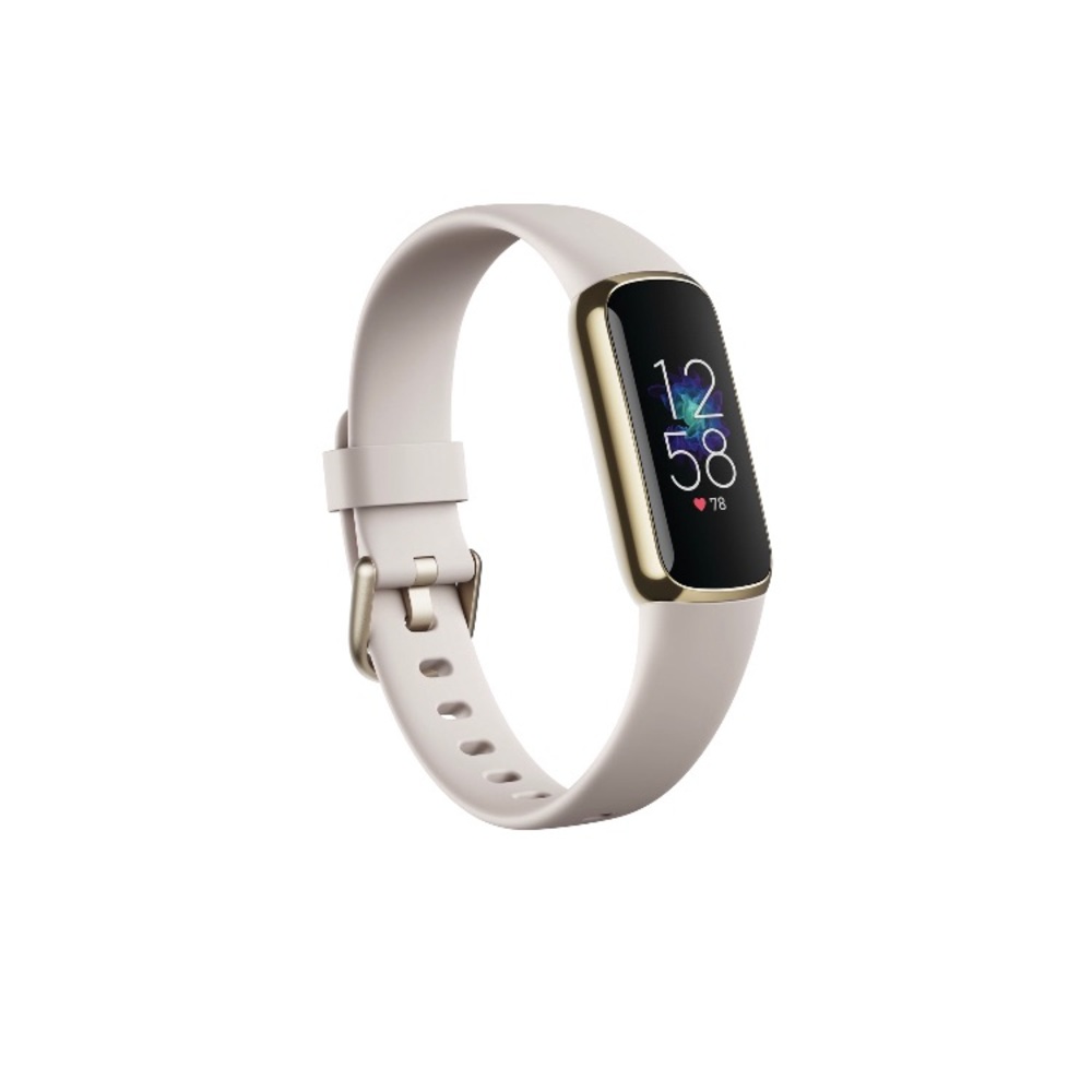 Fitbit Luxe Fitness & Wellness Tracker - Lunar White/Soft Gold Stainless Steel